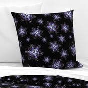 filigree snowflake scatter in purple