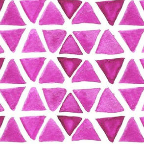 Pink Watercolor Triangles