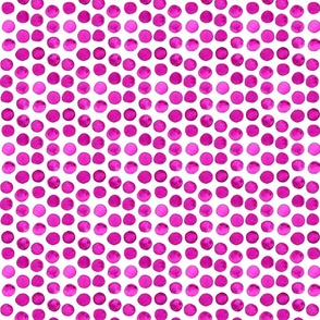 Deep Magenta Watercolor Dots