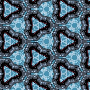 Masculine Geometric in Blue and Gray