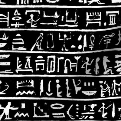 Hieroglyphics on Black // Small