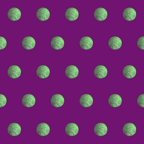 Green Gravity Moon on  Purple 