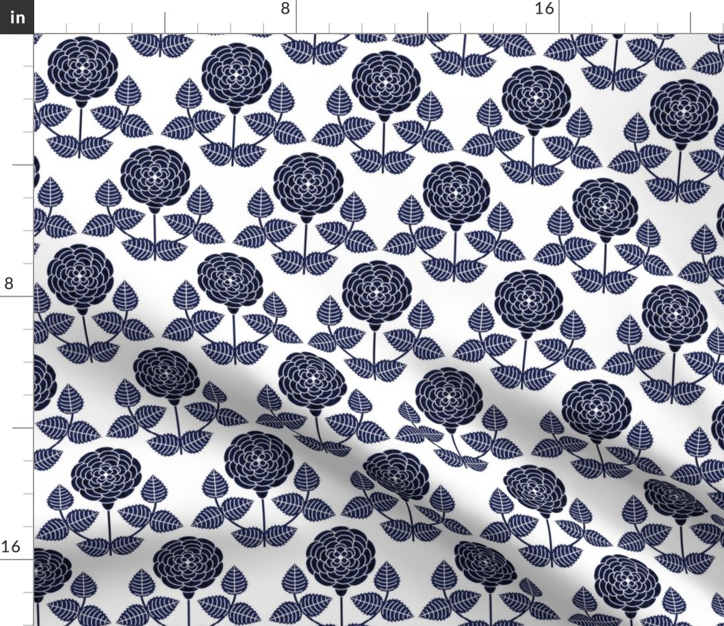 Navy Floral