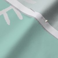 Sweet Dreams Pillowcase panel pair in Mint