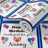 Grandkids Blue Birthday Labels