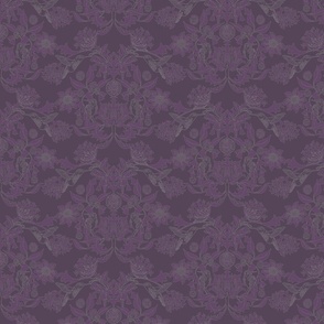 Hummingbird Damask #6