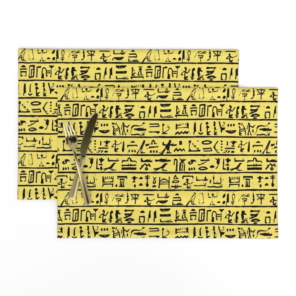 Hieroglyphics on Yellow // Small