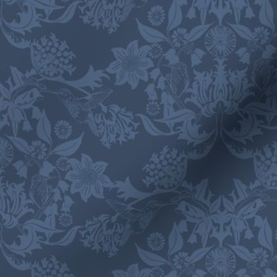 Hummingbird Damask #5