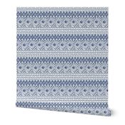 Ornate Mud Cloth // Royal Blue // Large