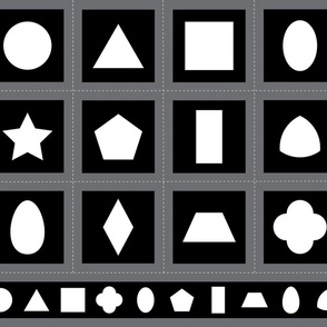 Montessori Black & White Shapes