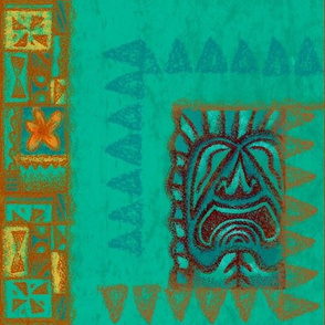 Tiki Tapa Blue