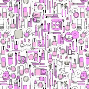 makeup // purple beauty makeup girly print 