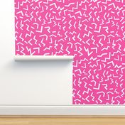 edgy shapes memphis 90s 80s pink girly hot pink 