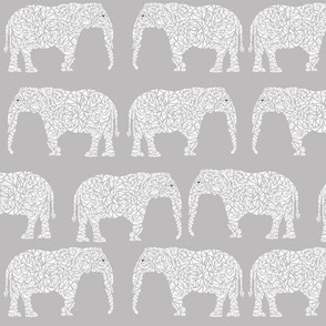 elephant geometric kids grey and white nursery baby soft elephant