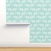 elephant geometric mint nursery baby cute design