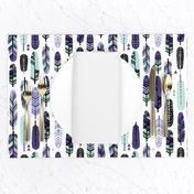 feathers purple mint nursery baby cute pastel kids design