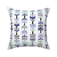 chevron purple mint grey stripes arrows