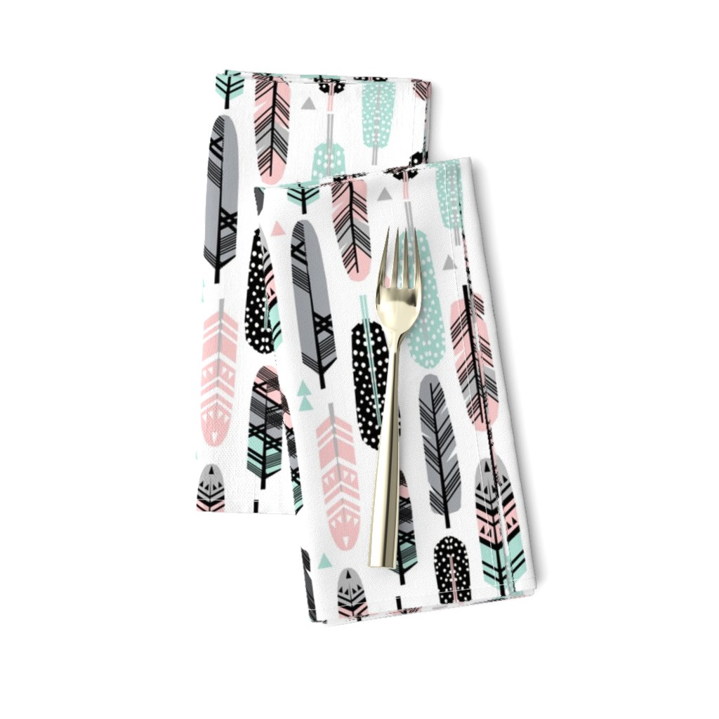 feathers pink and mint southwest boho kids cute nursery pink and mint baby design