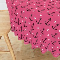 anchor triangle dark pink