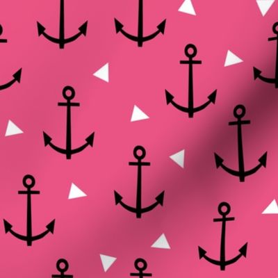 anchor triangle dark pink