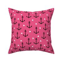 anchor triangle dark pink