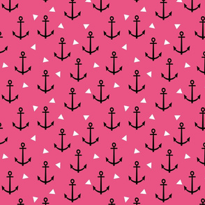 anchor triangle dark pink