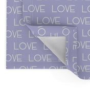 love text on purple 