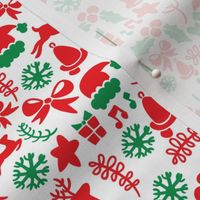 Christmas Holiday Pattnern Red Green White