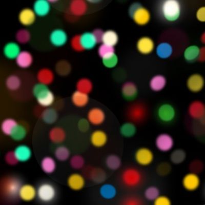 Christmas Bokeh Poka Dot Lights Abstract