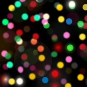 Christmas Bokeh Poka Dot Lights Abstract