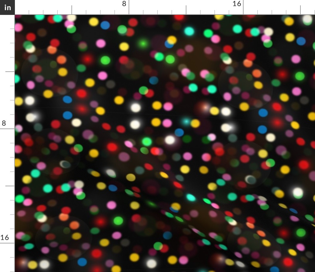 Christmas Bokeh Poka Dot Lights Abstract