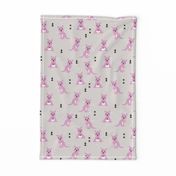 Adorable australian animals kids geometric kangaroo girls illustration pattern