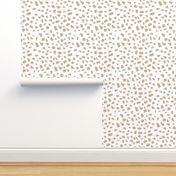 Pastel love brush spots and ink dots hand drawn modern illustration pattern scandinavian style pattern in beige