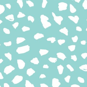 Pastel love brush spots and ink dots hand drawn modern illustration pattern scandinavian style pattern in soft baby blue