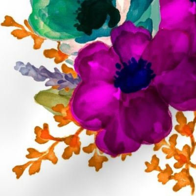 Mod Vibrant Flowers 