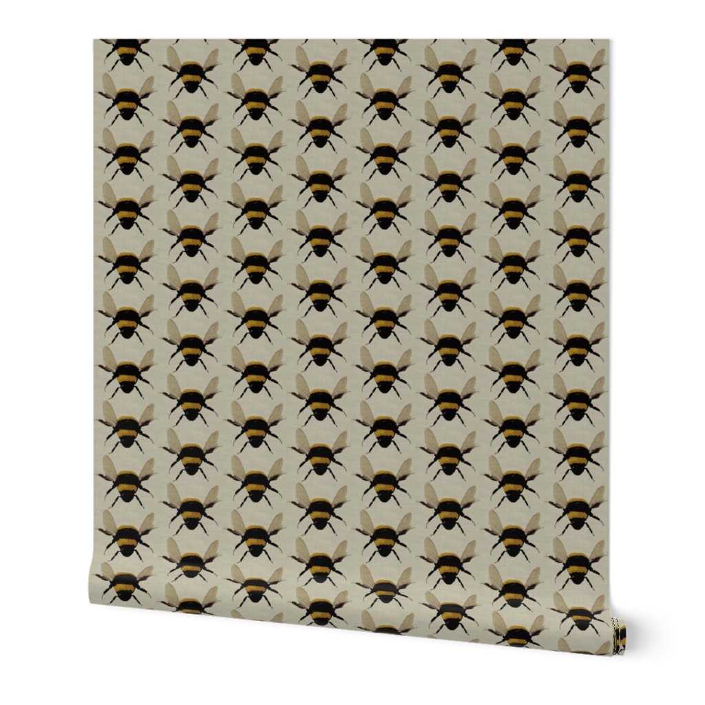 bees on linen