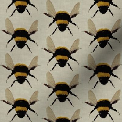 bees on linen