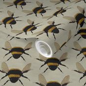bees on linen
