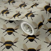 bees on linen