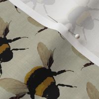 bees on linen