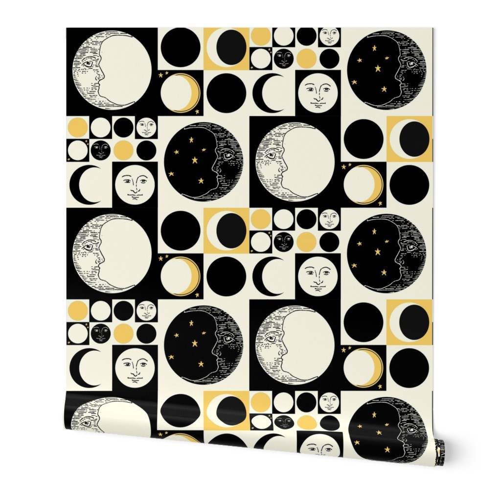 Op Art Moon Phases