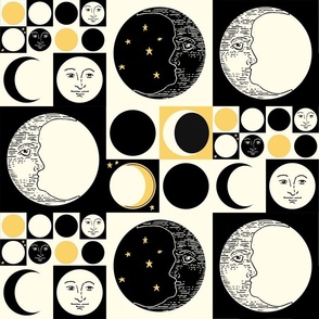 Op Art Moon Phases