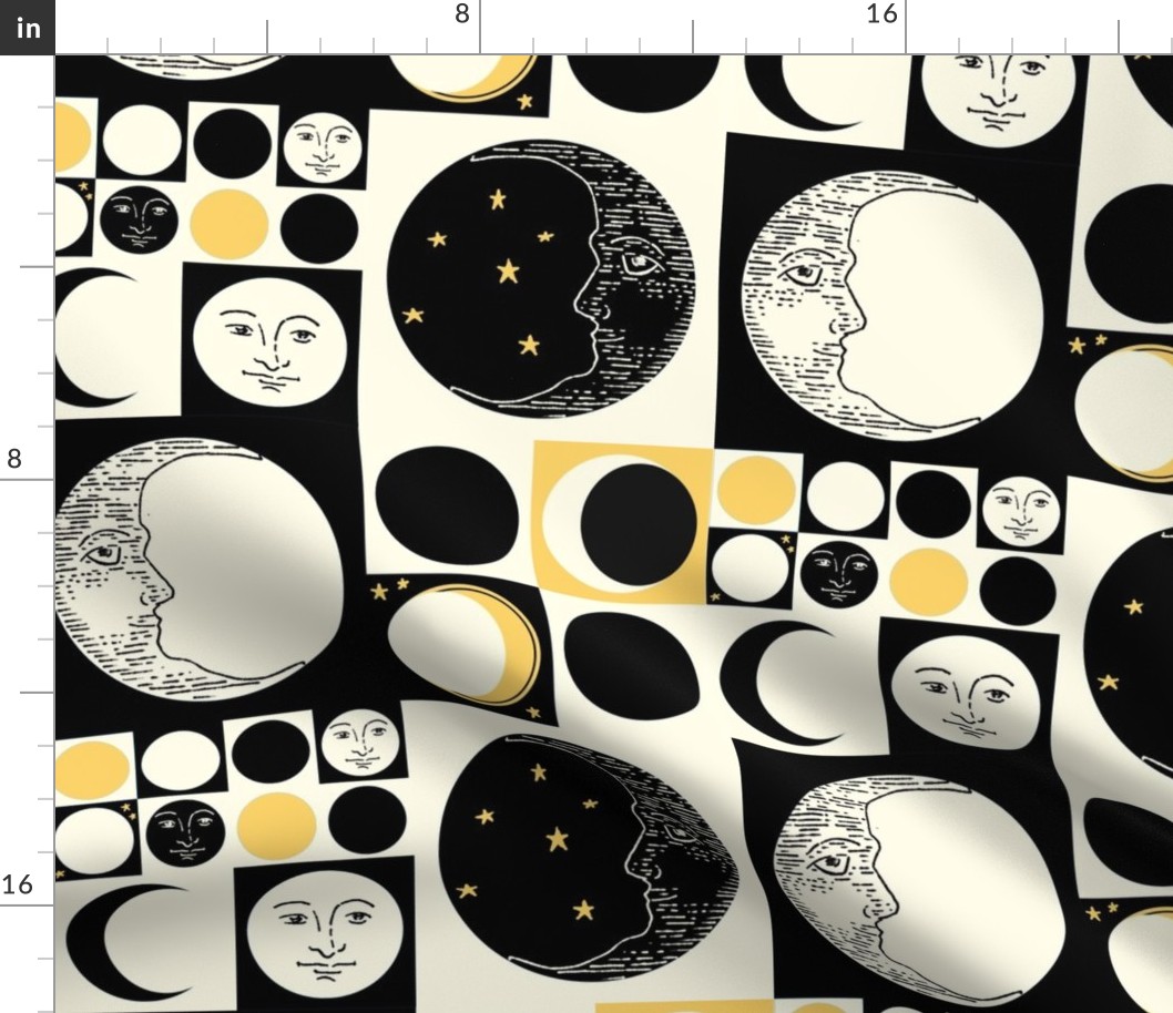 Op Art Moon Phases