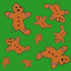 Gingerbread Men Green