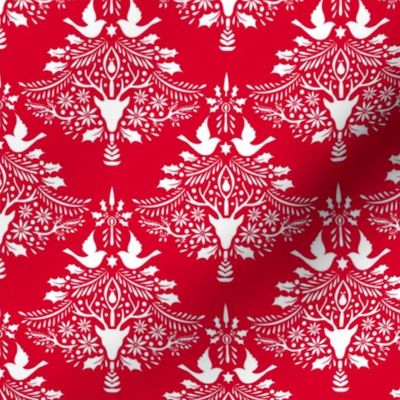 Christmas Paper Cutting Red