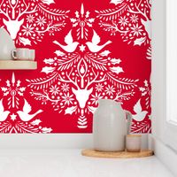 Christmas Paper Cutting Red