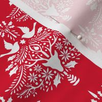 Christmas Paper Cutting Red