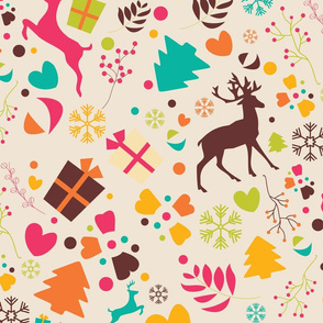 Christmas Reindeer Pattern 06