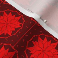 Art Deco Style Poinsettia Bloom (seamless repeat)