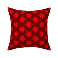 Art Deco Style Poinsettia Bloom (seamless repeat)